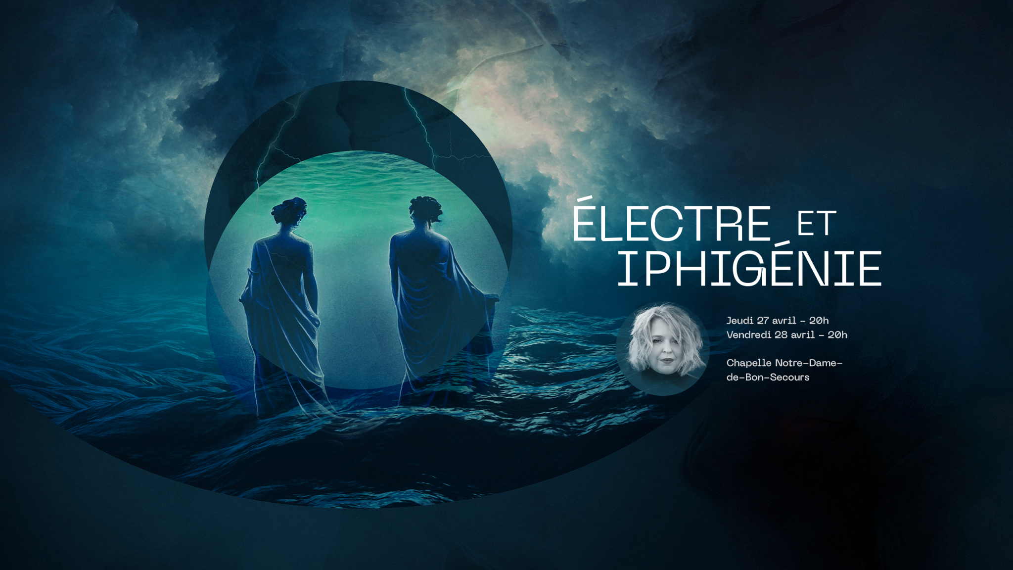 Affiche de concert pour Électre et Iphigénie 2023 avec Karina Gauvin