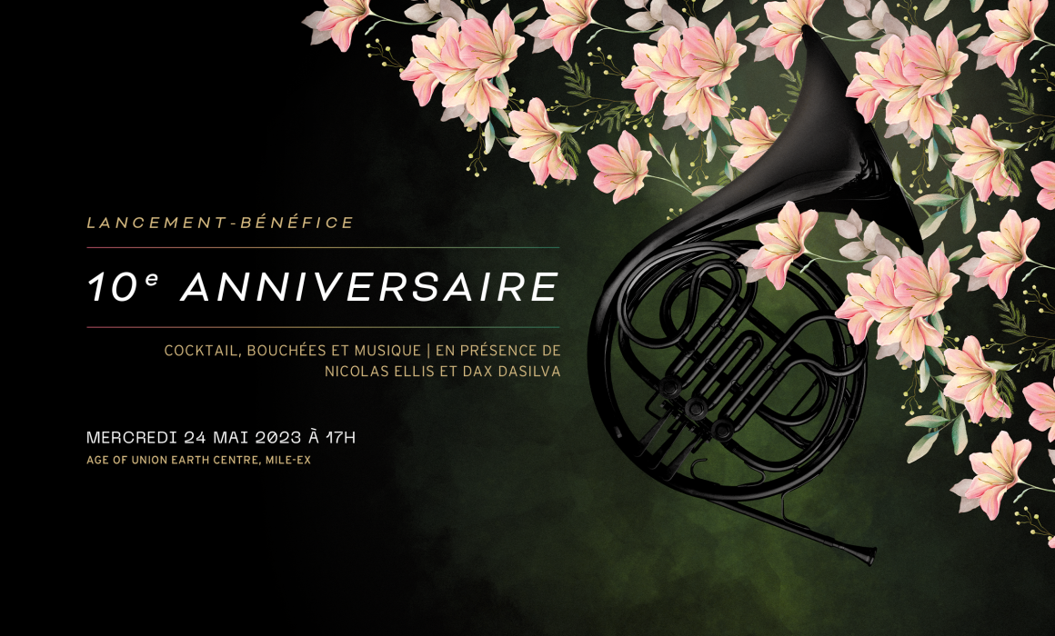 Affiche Lancement-Bénéfice 10ème anniversaire de l'Orchestre de l'Agora